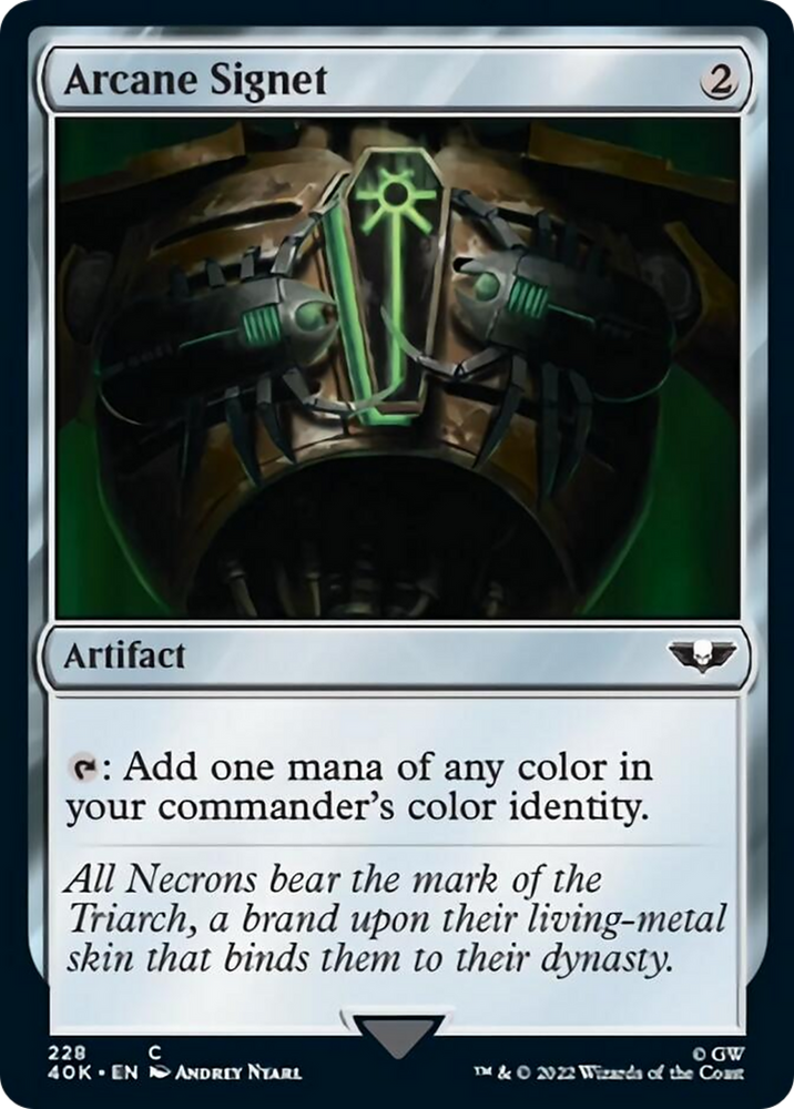 Arcane Signet (228) (Surge Foil) [Warhammer 40,000] 