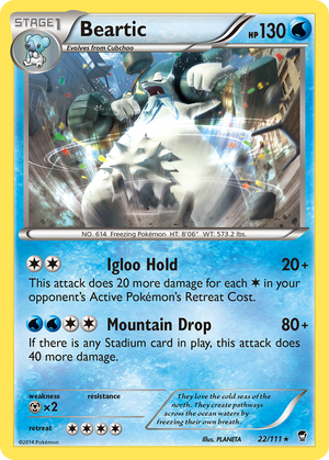 Beartic (22/111) [XY: Furious Fists] 