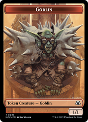 Goblin // Eldrazi Double-Sided Token [March of the Machine Commander Tokens] 