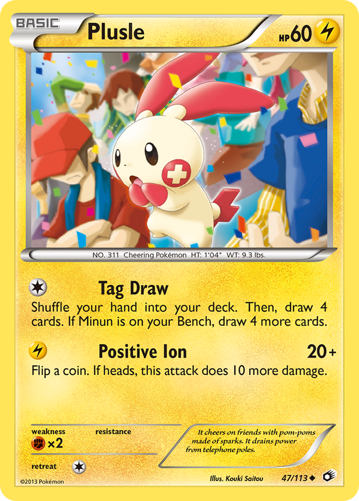 Plusle (47/113) [Black &amp; White: Legendary Treasures] 