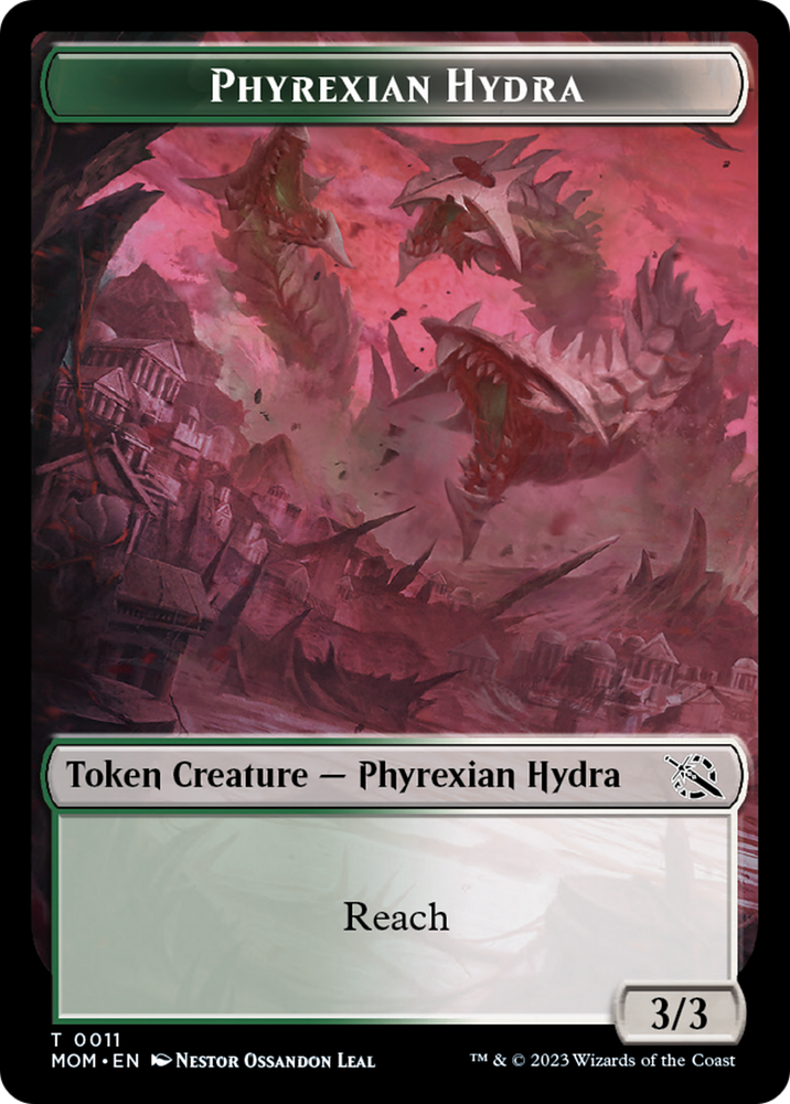 Elemental (2) // Phyrexian Hydra (11) Double-Sided Token [March of the Machine Tokens] 