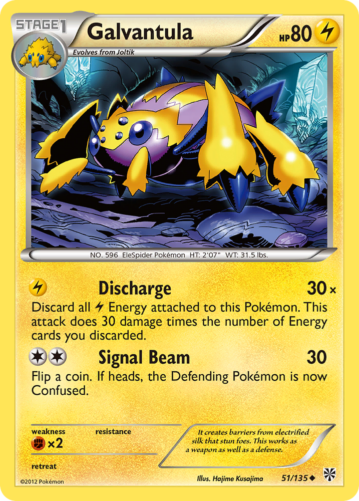 Galvantula (51/135) [Black &amp; White: Plasma Storm] 
