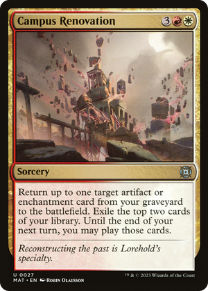 Campus Renovation [March of the Machine: The Aftermath] 