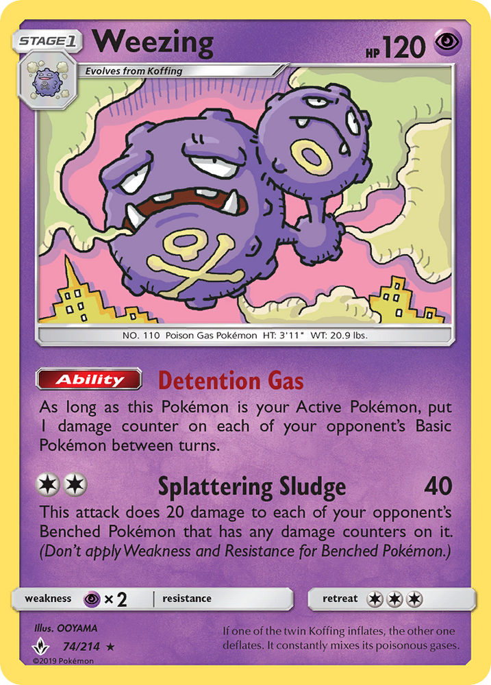 Weezing (74/214) [Sun &amp; Moon: Unbroken Bonds] 