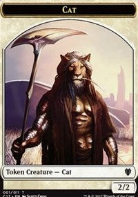 Cat // Cat Warrior Double-Sided Token [Order 2017 Tokens] 