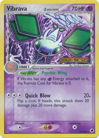 Vibrava (24/101) (Delta Species) (Stamped) [EX: Dragon Frontiers] 