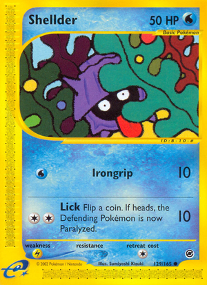 Shellder (129/165) [Expedition: Base Set] 