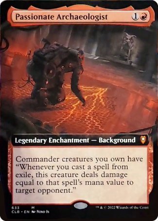 Passionate Archaeologist (Extended Art) [Commander Legends: Battle for Baldur's Gate] 