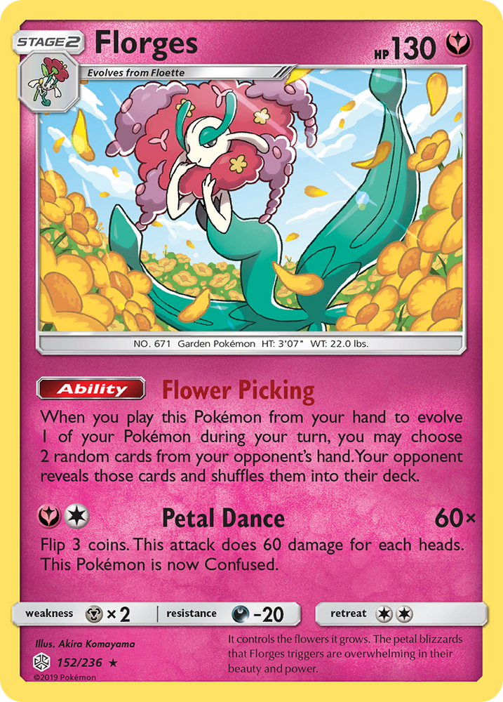 Florges (152/236) [Sun &amp; Moon: Cosmic Eclipse] 