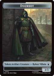 Merfolk // Doombot Double-Sided Token [Marvel Super Heroes Tokens]