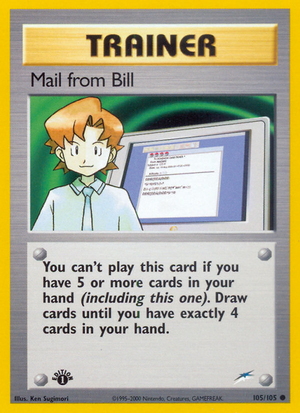 Mail from Bill (105/105) [Neo Destiny 1st Edition] 