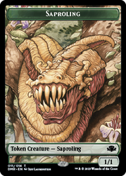 Insect // Saproling Double-Sided Token [Dominaria Remastered Tokens] 