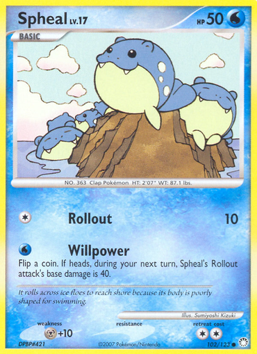 Spheal (102/123) [Diamond &amp; Pearl: Mysterious Treasures] 