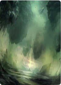 Swamp 1 Art Card [Zendikar Rising Art Series] 