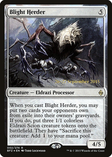 Blight Herder [Battle for Zendikar Prerelease Promos] 