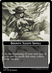 Bounty: Sleepy Sovka // Bounty Rules Double-Sided Token [Outlaws of Thunder Junction Commander Tokens] 