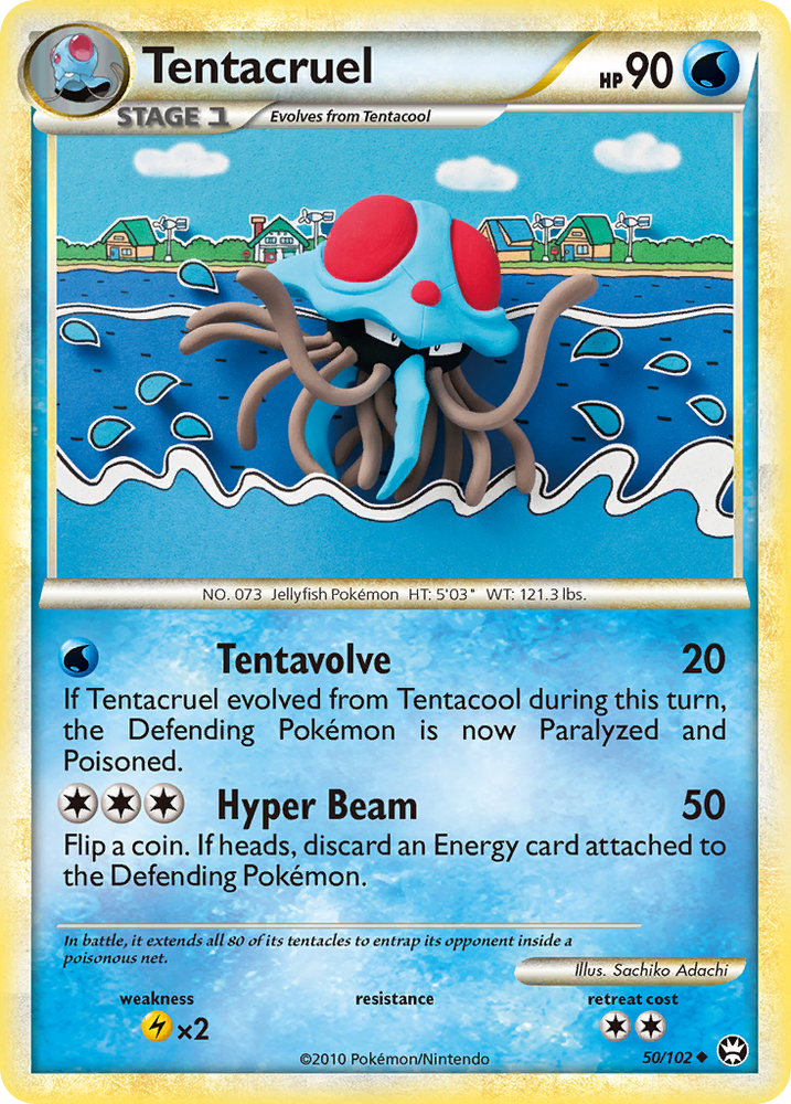 Tentacruel (50/102) [HeartGold &amp; SoulSilver: Triumphant] 