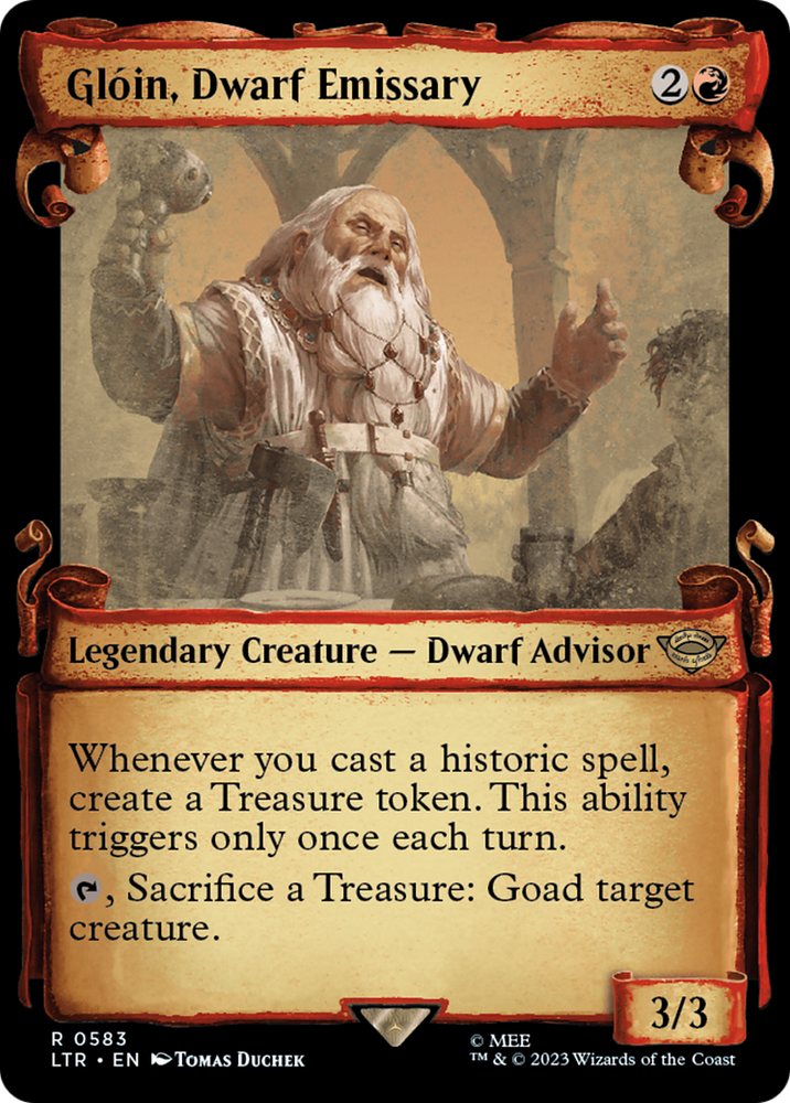 Gloin, Dwarf Emissary [The Lord of the Rings: Tales of Middle-Earth Showcase Scrolls] 