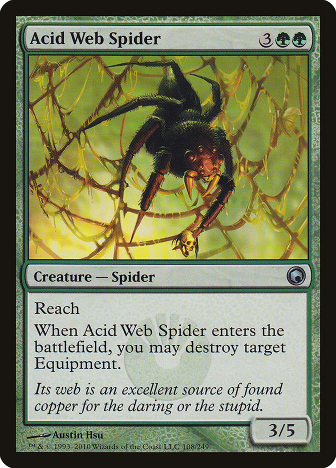 Acid Web Spider [Scars of Mirrodin] 