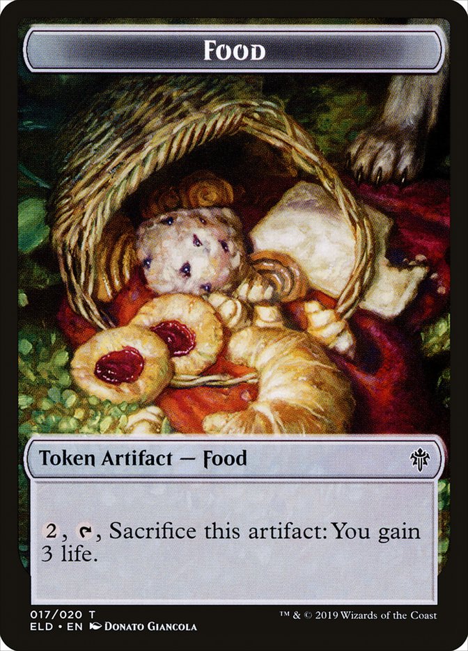 Dwarf // Food (17) Double-Sided Token [Throne of Eldraine Tokens]