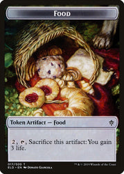 Mouse // Food (17) Double-Sided Token [Throne of Eldraine Tokens] 