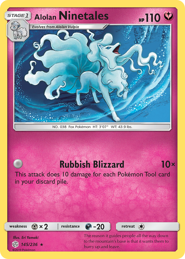 Alolan Ninetales (145/236) [Sun &amp; Moon: Cosmic Eclipse] 