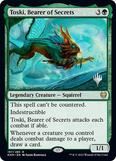 Toski, Bearer of Secrets (Promo Pack) [Kaldheim Promos]