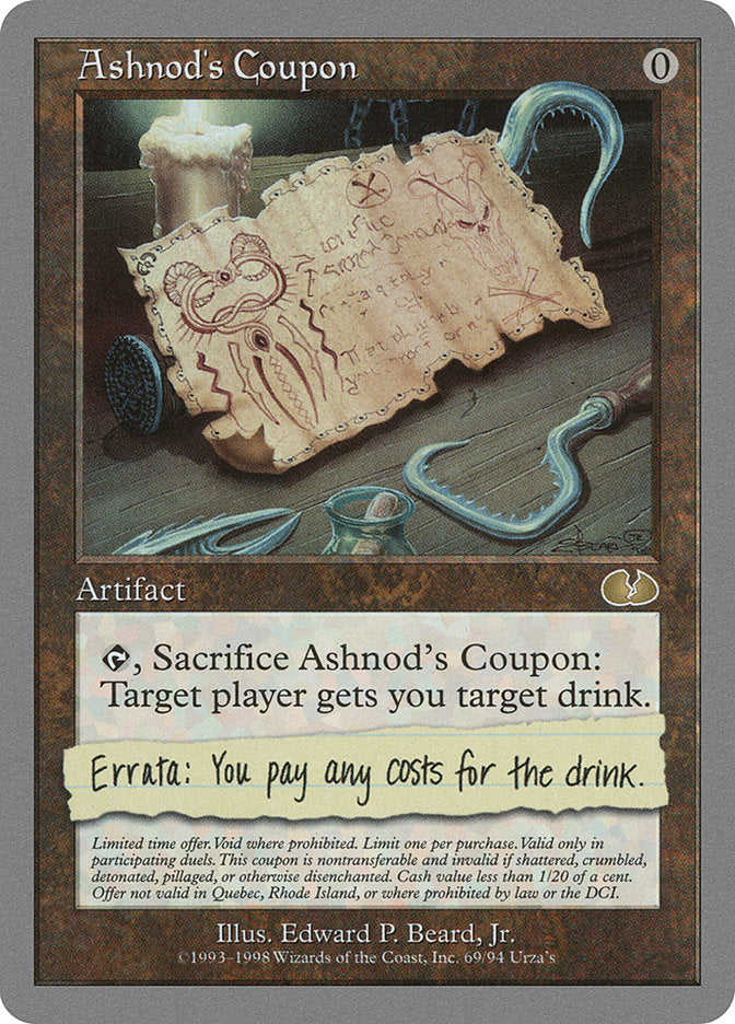 Ashnod's Coupon [Unglued] 