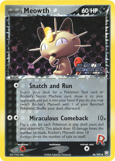 Rocket's Meowth (46/109) (Stamped) [EX: Team Rocket Returns] 