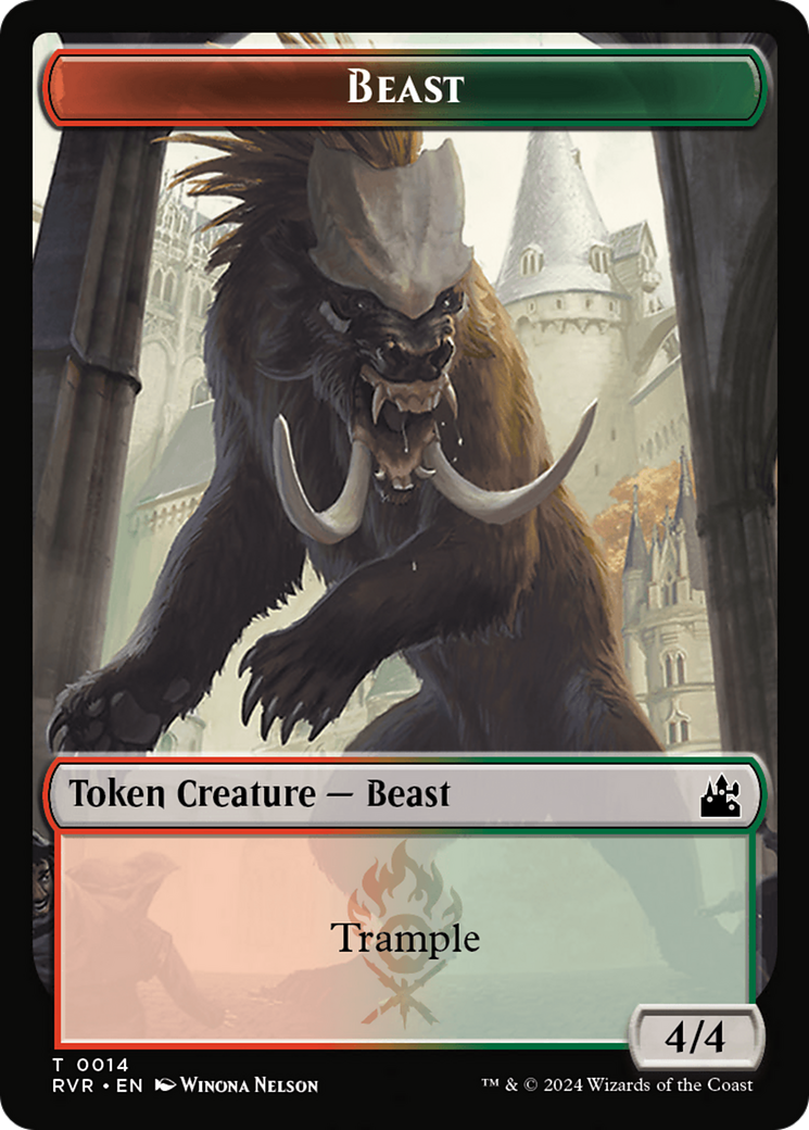 Beast Token [Ravnica Remastered Tokens] 