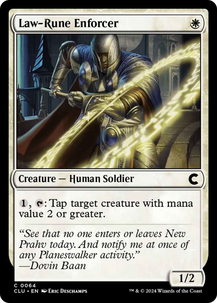 Law-Rune Enforcer [Ravnica: Clue Edition] 