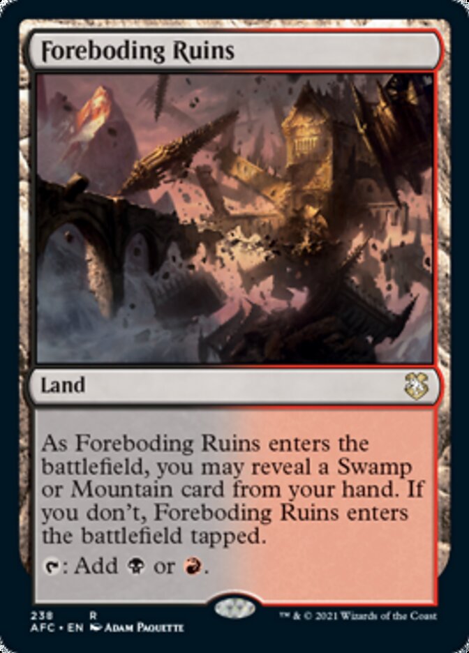 Foreboding Ruins [Dungeons &amp; Dragons: Adventures in the Forgotten Realms Commander] 