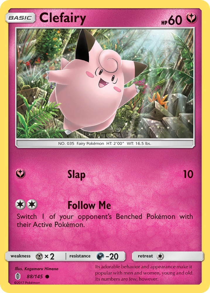 Clefairy (88/145) [Sun &amp; Moon: Guardians Rising] 