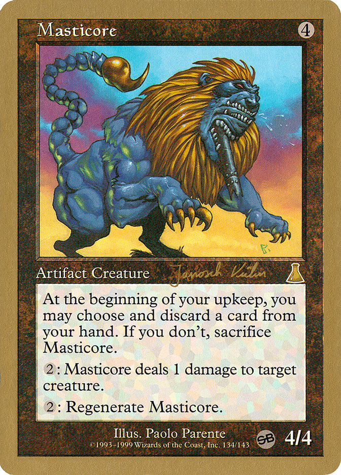 Masticore (Janosch Kuhn) (SB) [World Championship Decks 2000] 