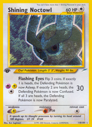 Shining Noctowl (110/105) [Neo Destiny 1st Edition] 