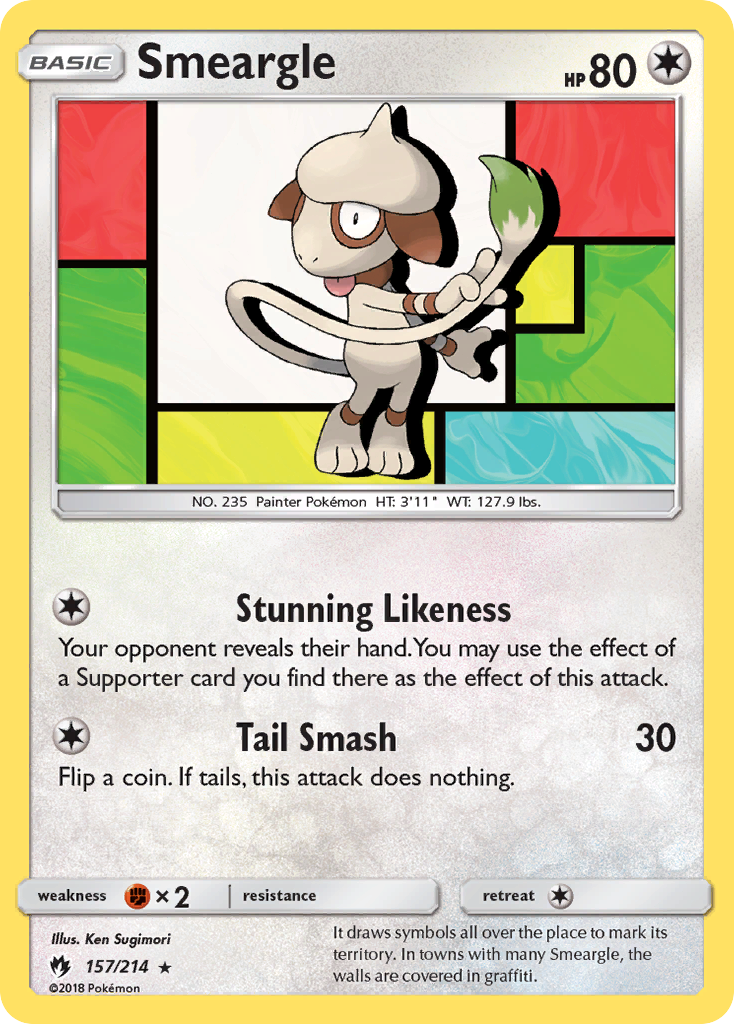 Smeargle (157/214) [Sun & Moon: Lost Thunder] 