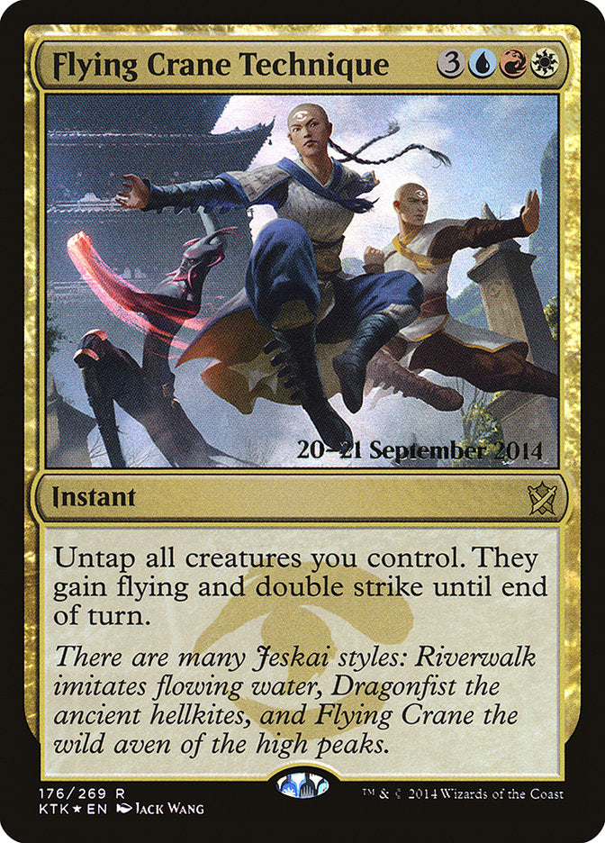 Flying Crane Technique [Khans of Tarkir Prerelease Promos]