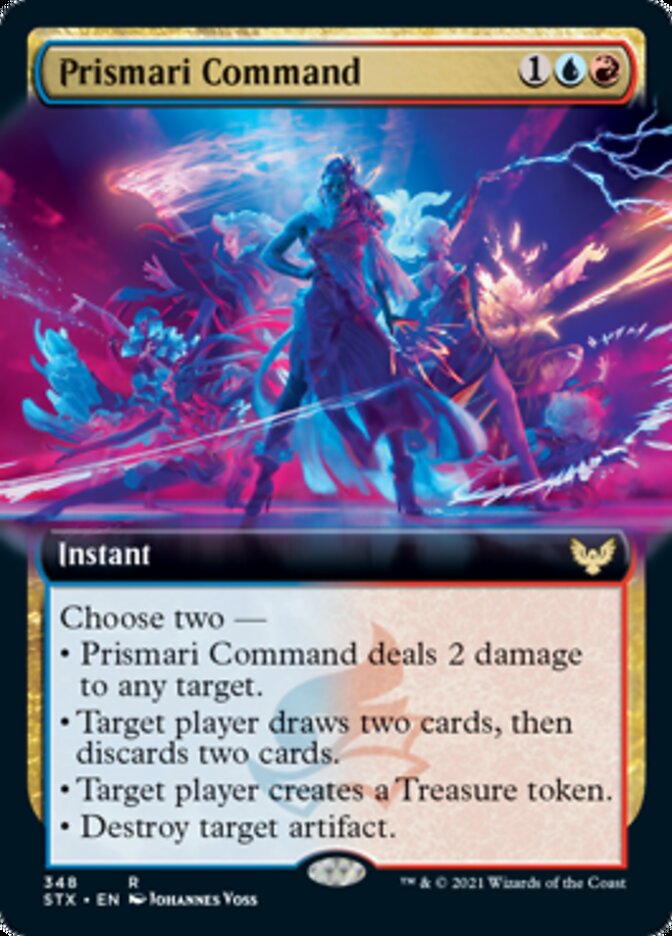 Prismari Command (Extended Art) [Strixhaven: School of Mages] 