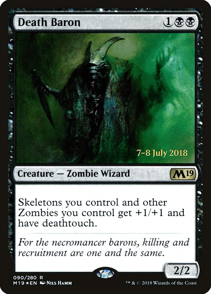 Death Baron [Core Set 2019 Prerelease Promos]