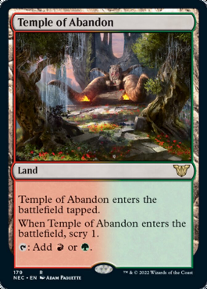 Temple of Abandon [Kamigawa: Neon Dynasty Commander] 