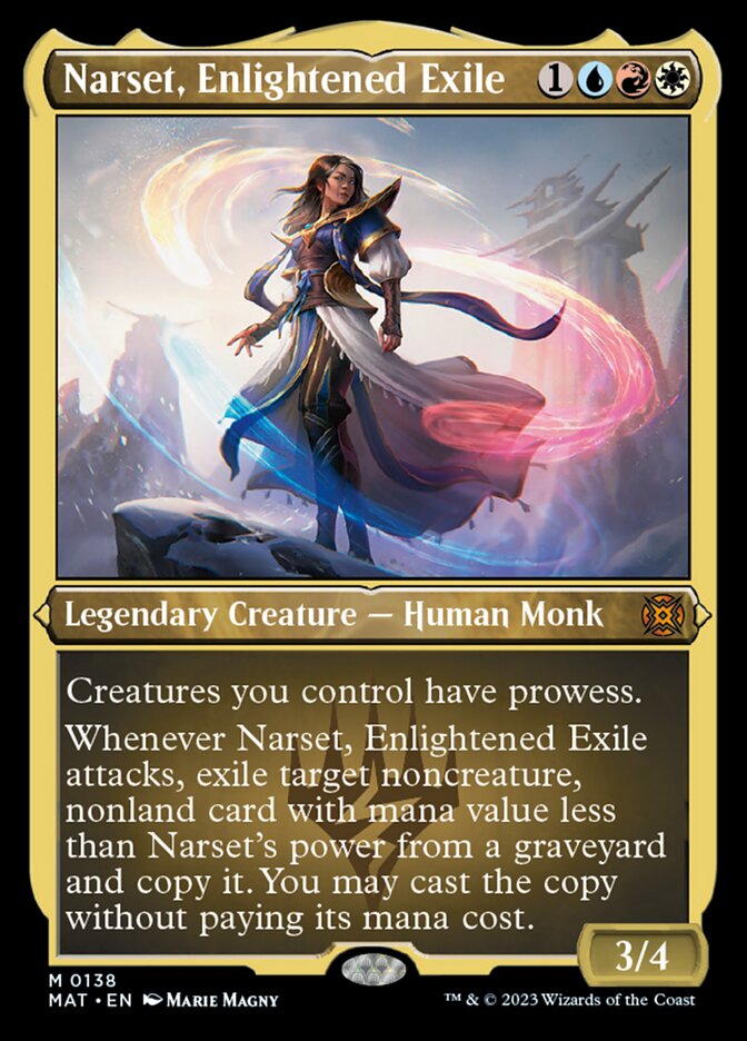 Narset, Enlightened Exile (Foil Etched) [March of the Machine: The Aftermath] 