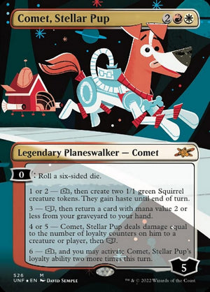Comet, Stellar Pup (Borderless) (Galaxy Foil) [Unfinity] 