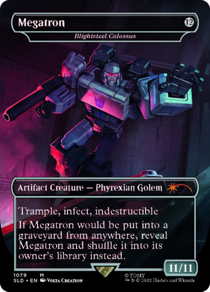 Blightsteel Colossus - Megatron (Borderless) [Secret Lair Drop Series] 