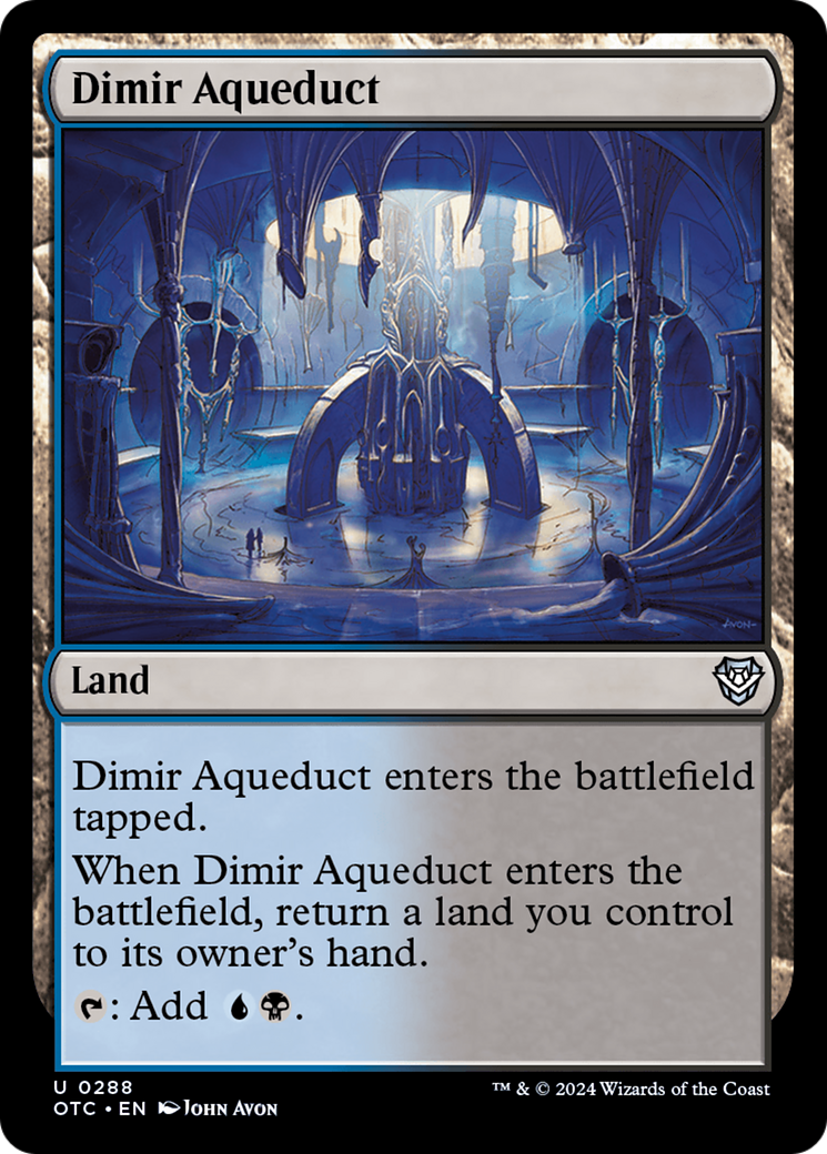 Dimir Aqueduct [Outlaws of Thunder Junction Commander] 