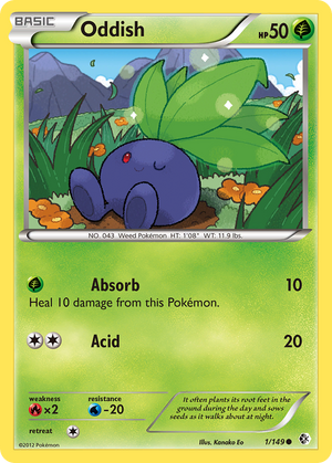Oddish (1/149) [Black &amp; White: Boundaries Crossed] 