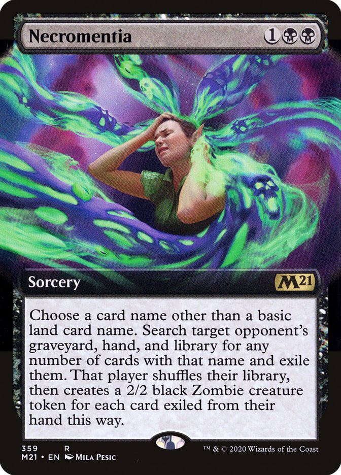 Necromentia (Extended Art) [Core Set 2021] 