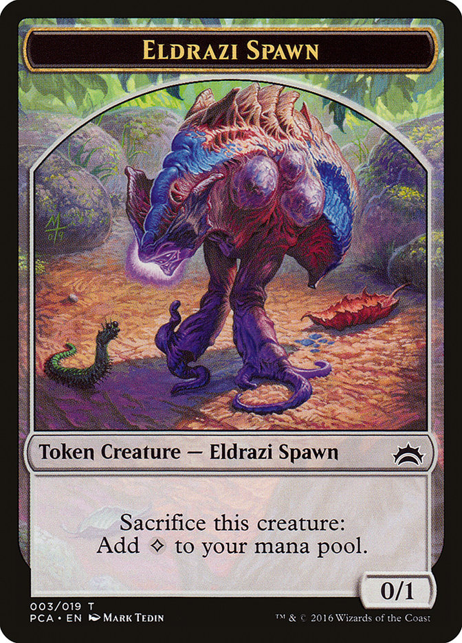 Eldrazi Spawn Token (003/019) [Planechase Anthology Tokens] 