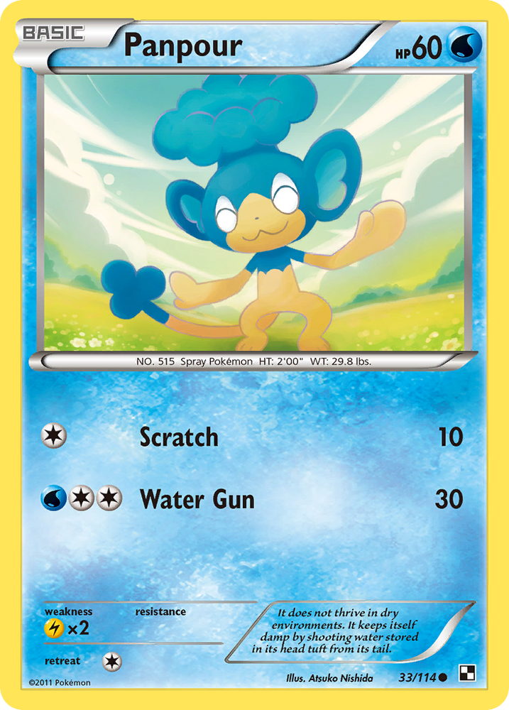 Panpour (33/114) [Black &amp; White: Base Set] 