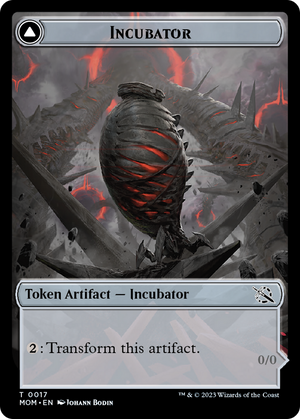 Incubator // Phyrexian (17) Double-Sided Token [March of the Machine Tokens] 