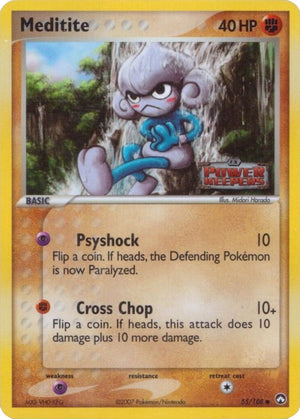 Meditite (55/108) (Stamped) [EX: Power Keepers] 